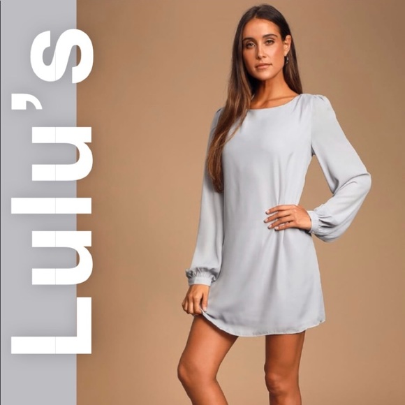 Lulus Dresses & Skirts - Women’s LULUs medium gray long sleeve dress